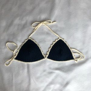 homemade crochet bikini top